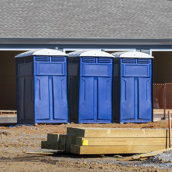 how do you ensure the portable restrooms are secure and safe from vandalism during an event in Bridge Creek